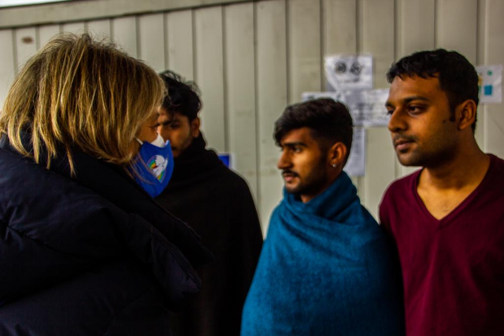 In Bihac bei den Flüchtlingen auf der Balkanroute mit einer Delegation der Gemeinschaft aus Padua